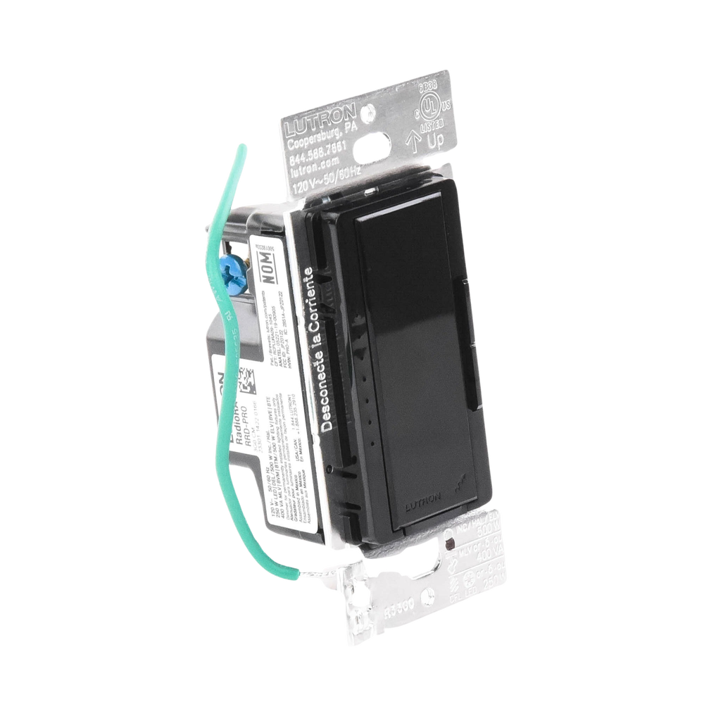 (RadioRA2) Atenuador Dimmer PRO para linea RadioRa2, RadioRa3 y RA2 Select, el cable neutro es opcional 250W LED / CFL