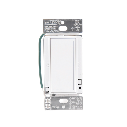 (RadioRa3) Atenuador táctil Sunnata Dimmer PRO color blanco, snow satin, cable neutro / soporta 250W LED