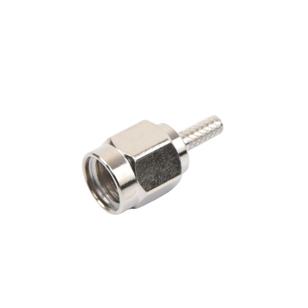 Conector SMA Macho de anillo plegable para cable RG-174/U, BELDEN 8216,