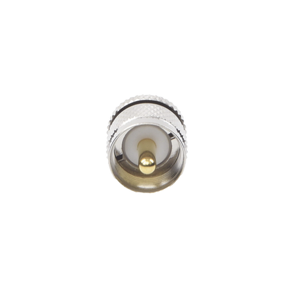 Adaptador en Línea de Conector SMA Hembra a UHF Macho (PL-259), Níquel/ Oro/ Teflón.
