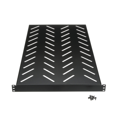 Charola para Soportar Equipos en Rack de 19" de 4 Postes, Profundidad Máxima de 30 in, Capacidad de Carga de 125 kg, 1 UR