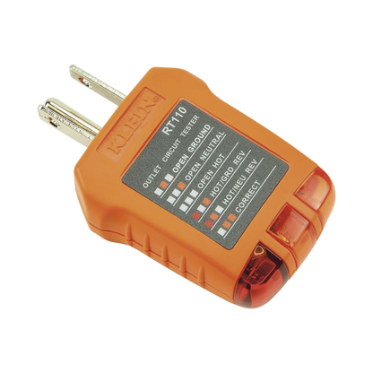 Probador de Tomacorrientes Estándar, con Secuencia de Luces para Indicar un Cableado Correcto/Incorrecto.