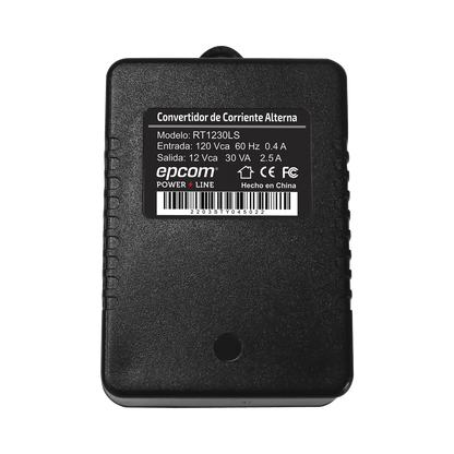 Transformador de Pared 12 Vca 30 VA