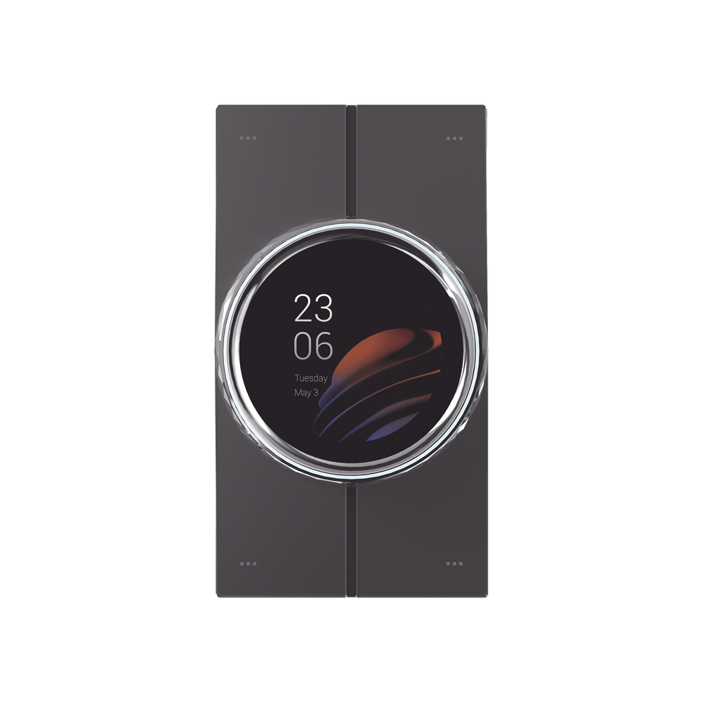 Mini pantalla táctil Hub controlador integrable con sistemas de automatización compatible con múltiples marcas, una entrada de iluminación, 4 botones para escenas. Conexión Wifi