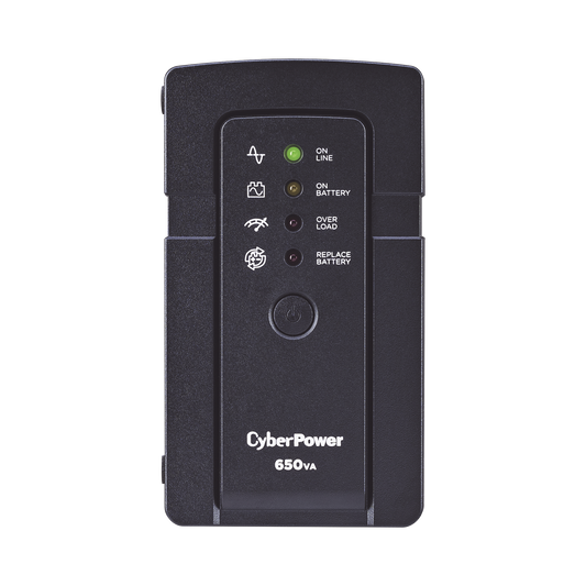UPS de 650 VA/400 W, Topología Standby, Compacto, Entrada 120 Vca NEMA 5-15P, Con 3 Tomas Respaldo/Protección y 3 Tomas Solo Protección NEMA 5-15R