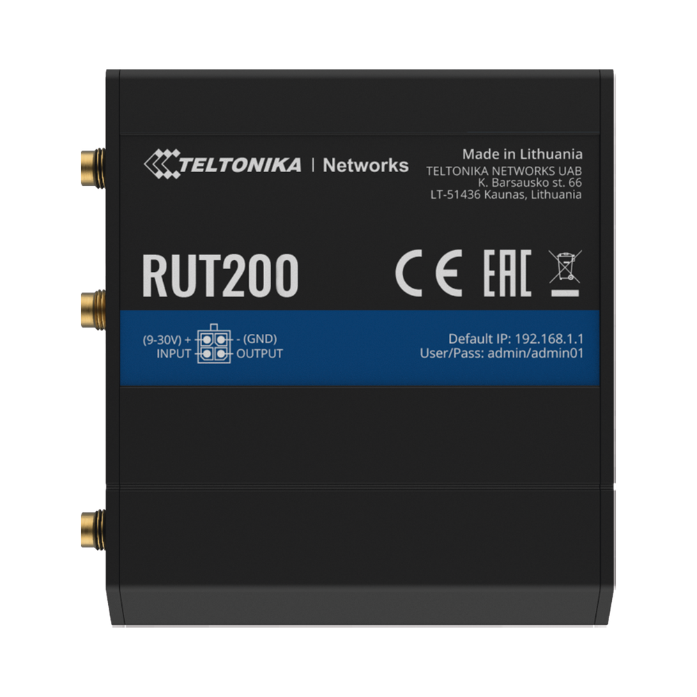 Router Industrial LTE 4G / 150 Mbps Cat 4 / 2 Puertos Ethernet / WiFi 2.4 GHz / Montaje DIN / -40°C a 75°C