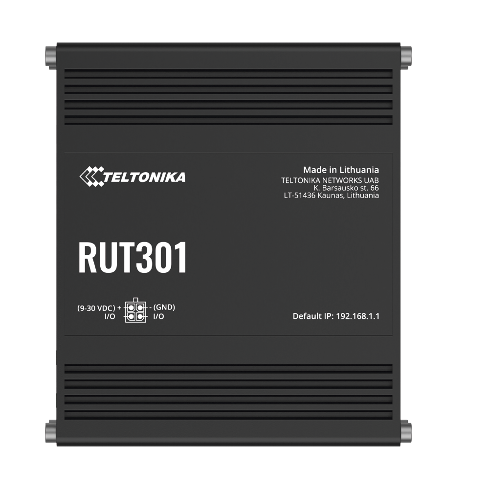 Router Industrial con 5 Puertos Ethernet / RutOS Seguro y Avanzado / Firewall y VPN Integrados / I/O Digital / Administración Remota RMS