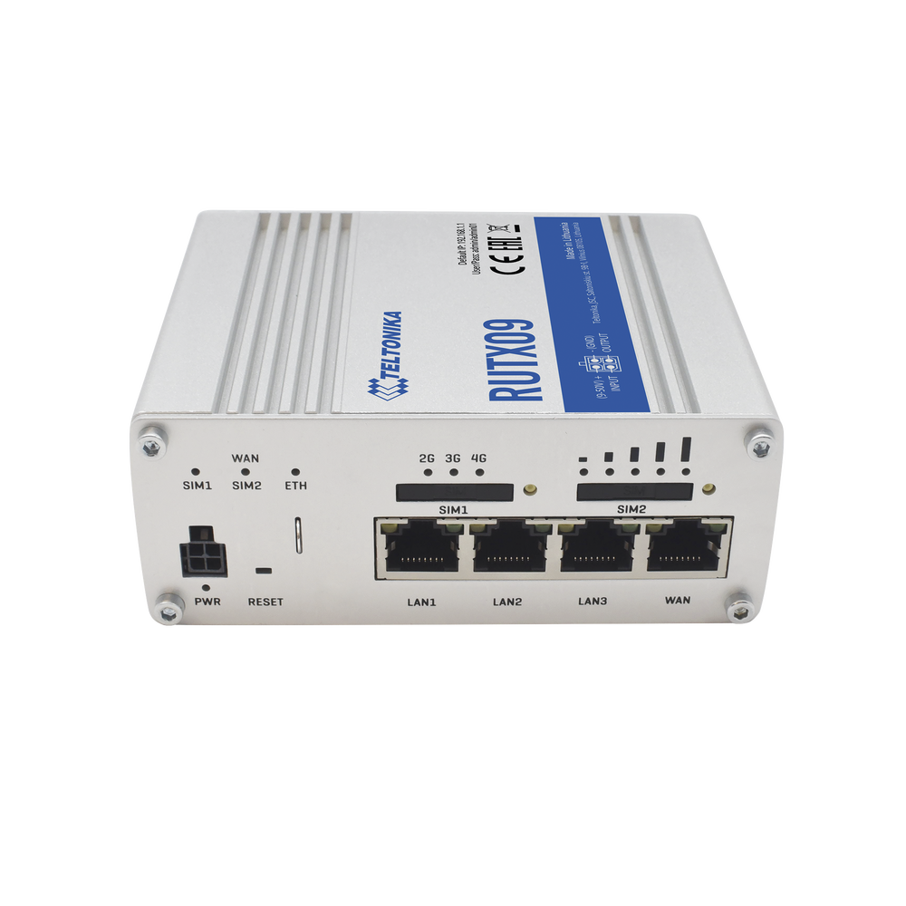 Router Industrial LTE 4.5G Cat 6 / 300 Mbps / 4 Puertos Gigabit / Doble SIM / GNSS / PoE / -40°C a 75°C