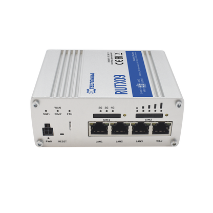 Router Industrial LTE 4.5G Cat 6 / 300 Mbps / 4 Puertos Gigabit / Doble SIM / GNSS / PoE / -40°C a 75°C