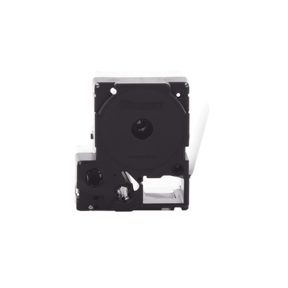 Casete de 200 Etiquetas Autolaminadas de 12.7 x 31.8 mm (0.5 x 1.25 pulgadas), para Cables de 3.1 a 7 mm (0.12 a 0.28 pulgadas) de Diámetro, Área de Impresión Color Blanco