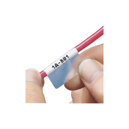 Hojas con 5000 Etiquetas Auto-Laminadas para Impresora Láser/Inyección de Tinta, para Cables de 3 a 7.1 mm de Diámetro (12 - 10 AWG), Color Blanco