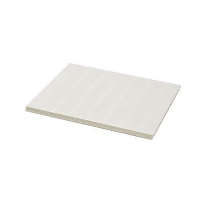 Paquete de Hojas con 2500 Etiquetas de Identificación Auto-Laminadas para Impresora Láser/Inyección de Tinta, para Cables de 4.1 a 8.1 mm de Diámetro (10 - 6 AWG), Color Blanco