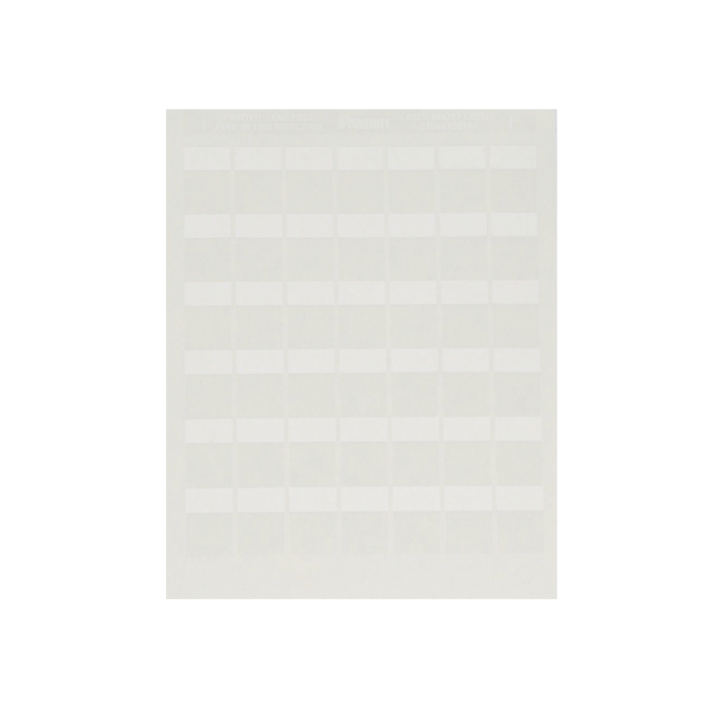 Paquete de Hojas con 2500 Etiquetas de Identificación Auto-Laminadas para Impresora Láser/Inyección de Tinta, para Cables de 4.1 a 8.1 mm de Diámetro (10 - 6 AWG), Color Blanco
