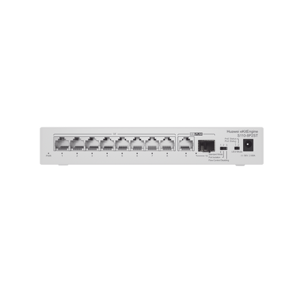 Switch Gigabit No Administrable PoE / 8 puertos 10/100/1000 Mbps (PoE) / 2 Puertos SFP Uplink / 124W