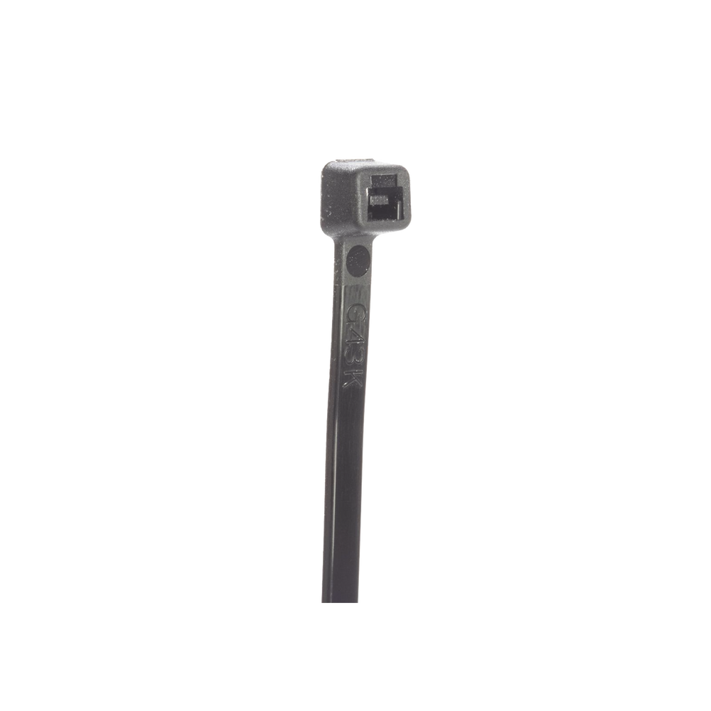 Cincho STRONGHOLD, 430 mm largo x 4.8mm ancho, Tensión 50 lb (222 N) Nylon 6,6 Color Negro, Paquete de 1000 Piezas