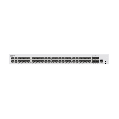 Switch de Acceso Gigabit Administrable PoE Capa 2 / 48 puertos 10/100/1000 Mbps (PoE) / 4 Puertos 1GE SFP Uplink / ERPS / IMGP Snooping / DHCP Snooping / PoE Perpetuo / 380W / Administración Nube Gratis