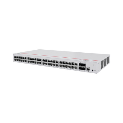 Switch de Acceso Gigabit Administrable PoE Capa 2 / 48 puertos 10/100/1000 Mbps (PoE) / 4 Puertos 10GE SFP+ Uplink / ERPS / IMGP Snooping / DHCP Snooping / PoE Perpetuo / 380W / Administración Nube Gratis