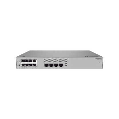 Switch de Acceso eKit Administrable / Capa 2 / 8 Puertos PoE+ Gigabit + 2 SFP + 2 SFP+ / PoE Perpetuo / Presupuesto PoE 128 W / Sin licenciamiento