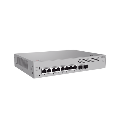 Switch de Acceso Gigabit Administrable Capa 2 / 8 puertos 10/100/1000 Mbps / 2 Puertos 10GE SFP Uplink  / ERPS / IMGP Snooping / DHCP Snooping / Administración Nube Gratis