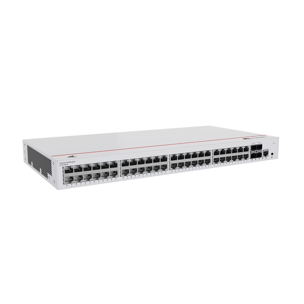 Switch de Distribución/Core Gigabit Administrable PoE Capa 3 / 48 puertos 10/100/1000 Mbps (PoE) / 4 Puertos 1GE SFP Uplink / ERPS / Rutas Estáticas / iStack / PoE Perpetuo / 380W / Administración Nube Gratis