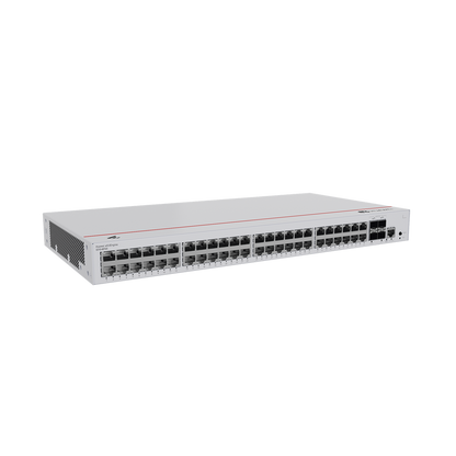 Switch de Distribución/Core Gigabit Administrable  Capa 3 / 48 puertos 10/100/1000 Mbps  / 4 Puertos 10GE SFP+ Uplink / ERPS / Rutas Estáticas / iStack / Administración Nube Gratis