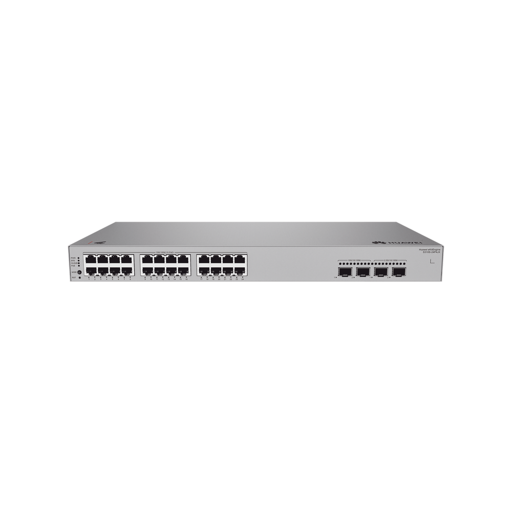 Switch de Acceso eKit Administrable / Capa 2+ / 24 Puertos PoE+ Gigabit + 2 Puertos SFP(2.5 Gbps) + 2 Puertos SFP+(10 Gbps) / PoE Perpetuo / Presupuesto PoE 400 W / Sin licenciamiento