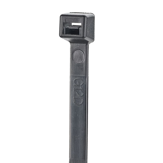 Cincho STRONGHOLD de Nylon 6.6, 1020mm largo x 9mm ancho, Color Negro Exterior, Resistente a Rayos UV, Paquete de 50 Piezas