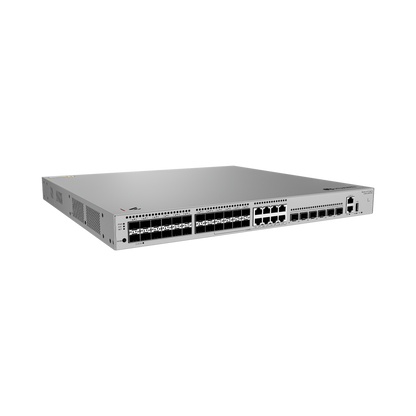 Switch Empresarial Core Gigabit Administrable  Capa 3 / 24 puertos 1GE SFP ( Combo con 8 Puertos 10/100/1000 Mbps) / 4 Puertos 10GE SFP+ Uplink / 2 Puertos 10GE SFP+ (Stack) / ERPS / Ruteo Dinámico (RIP, OSPF, IS-IS y BGP)  / iStack / Administraci&
