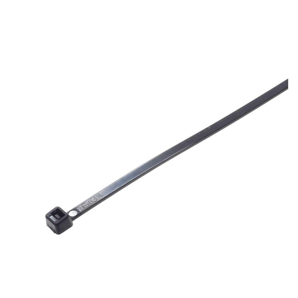 Cincho de Nylon 6.6 StrongHold™, 188mm largo x 4.8mm ancho, Color Negro, Exterior Resistente a Rayos UV, Paquete de 1000pz