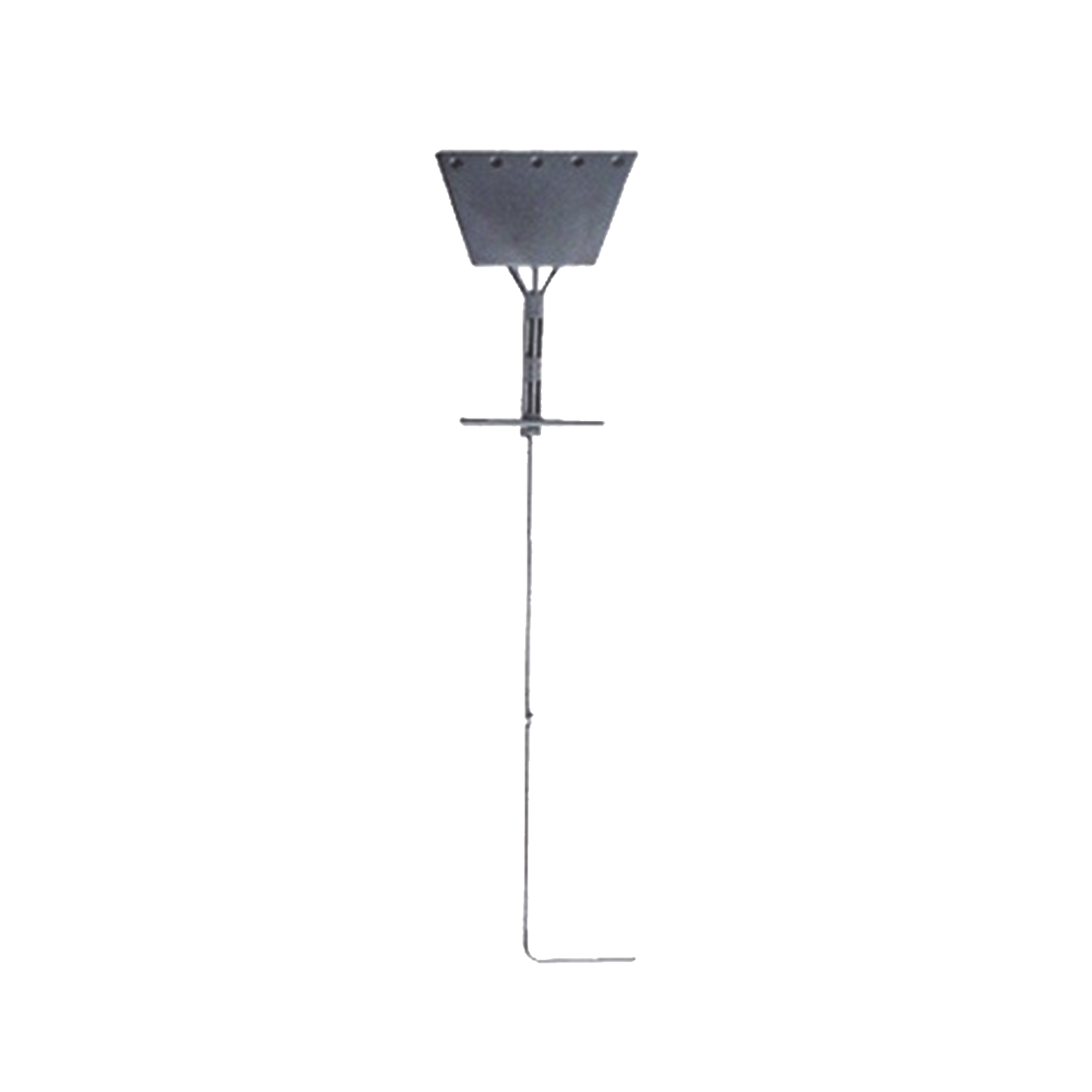 Ancla de Piso Tipo Paleta 5 Orificios para Retenida. Placa: 3/4", Redondo: 1", Altura: 210 cm. Galv. Inmersión.