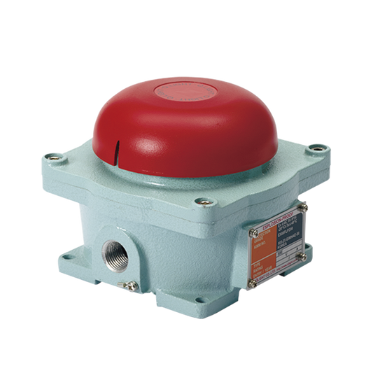Campana audible a prueba de explosiones para áreas peligrosas Clasificación de protección Ex División â…¡ Grupo C T6 â”‚ IP56 Máx. 95 dB a 110 VCA