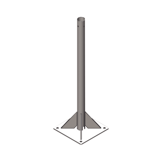 Mástil de 3 metros por 2" de Diámetro. Galvanizado por Inmersión en Caliente.