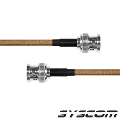 Jumper con Cable LP142 de 60 cm (23.62 pulgadas), con Conectores BNC Macho a BNC Macho.