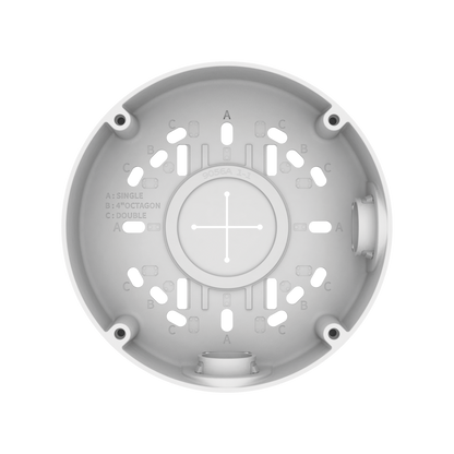 Caja de conexion para tipo Domo y Flat-eye Hanwha  QNE-8011R, QNE-8021R, QND-6011, QNV-C8083R, QNV-C9083R