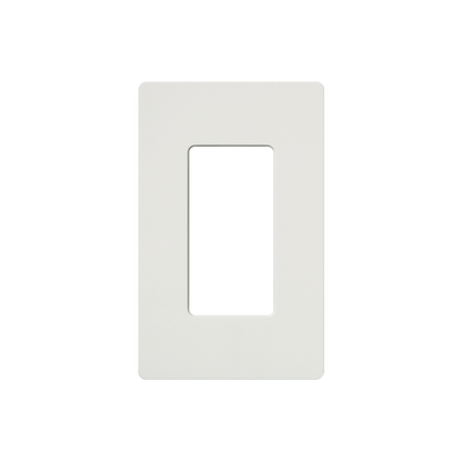 Tapa Color Blanco Satin para interruptor o dimmer Lutron, 1 gang, limpio y moderno