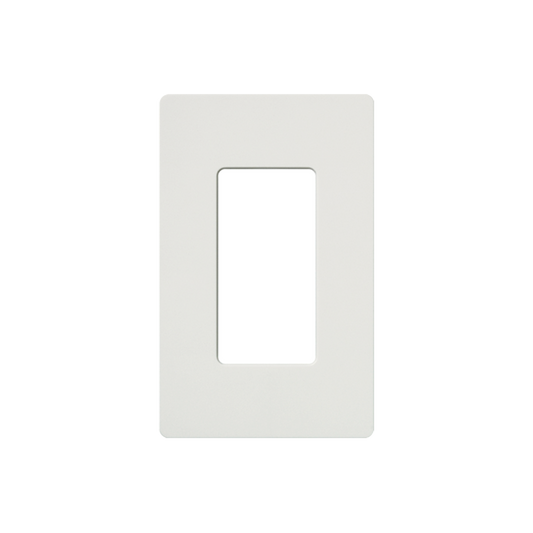 Placa de pared 1 espacio, para atenuador (dimmer), apagador ó control remoto inalámbrico LUTRON.