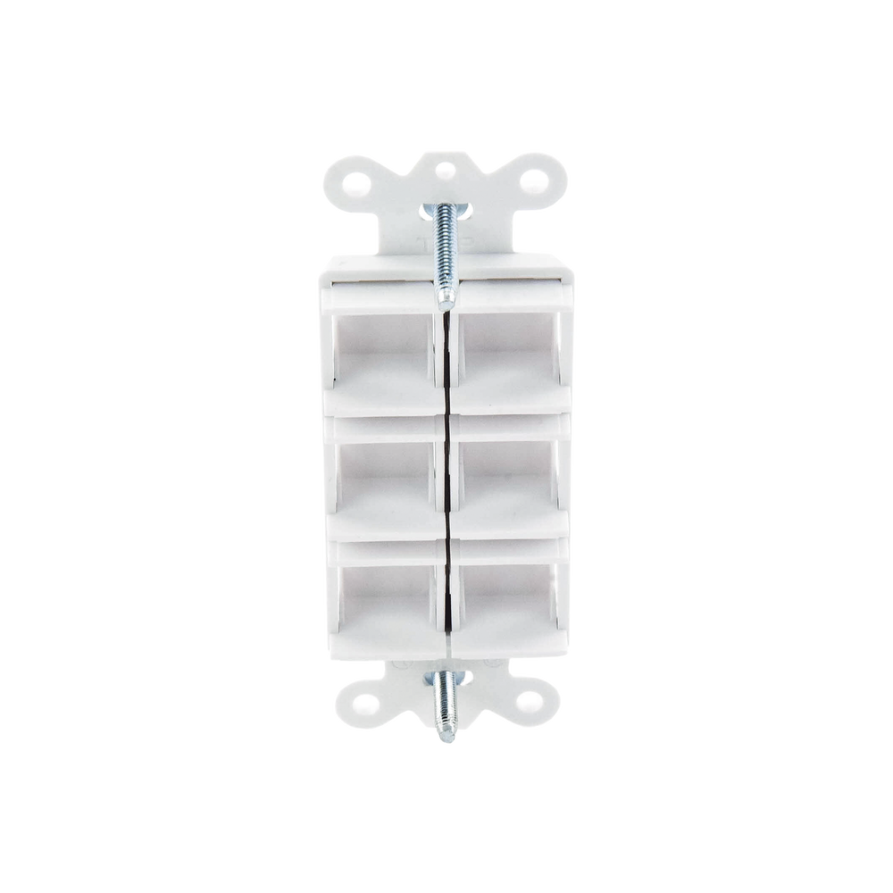 Caja de pared para contactos varios, 6 mini espacios.