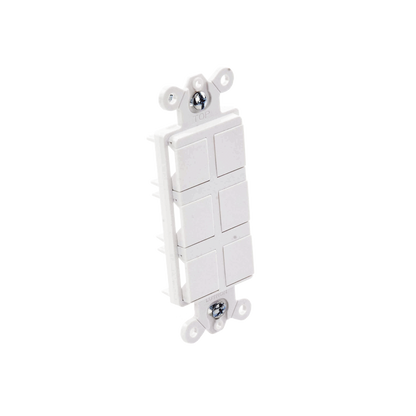 Caja de pared para contactos varios, 6 mini espacios.