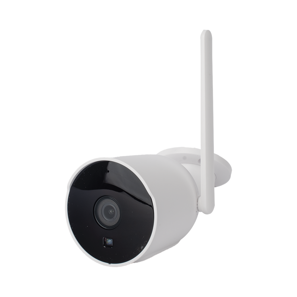 CAMARA BALA IP 2MP| WIFI | AUDIO DE 2 VIAS| ALMACENAMIENTO EN MICROSD| LENTE DE 4MM | ANGULO DE APERTURA 90 GRADOS IP65