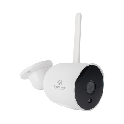 CAMARA BALA IP 2MP| WIFI | AUDIO DE 2 VIAS| ALMACENAMIENTO EN MICROSD| LENTE DE 4MM | ANGULO DE APERTURA 90 GRADOS IP65