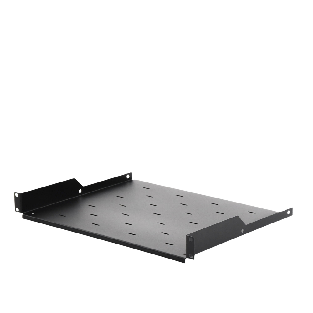 Charola para Soportar Equipos en Rack de 19, Profundidad de 34 cm, Color Negro, 1U