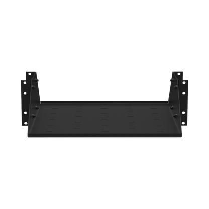 Charola para Soportar Equipos en Rack de 19", Profundidad Ajustable hasta 484 mm. 150 Kg  de Carga, Compatible con Racks de Doble Perforación, 3U