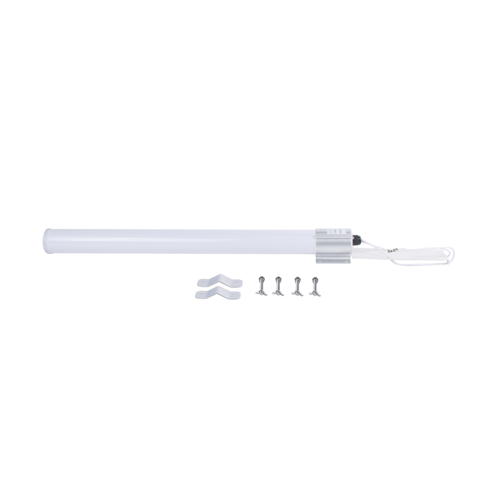 Antena Omnidireccional en 2.4 GHz, Rango de Frecuencias (2.3 - 2.5 GHz), Ganancia de 10 dBi, Doble Polaridad MIMO 2x2, Incluye Jumpers
