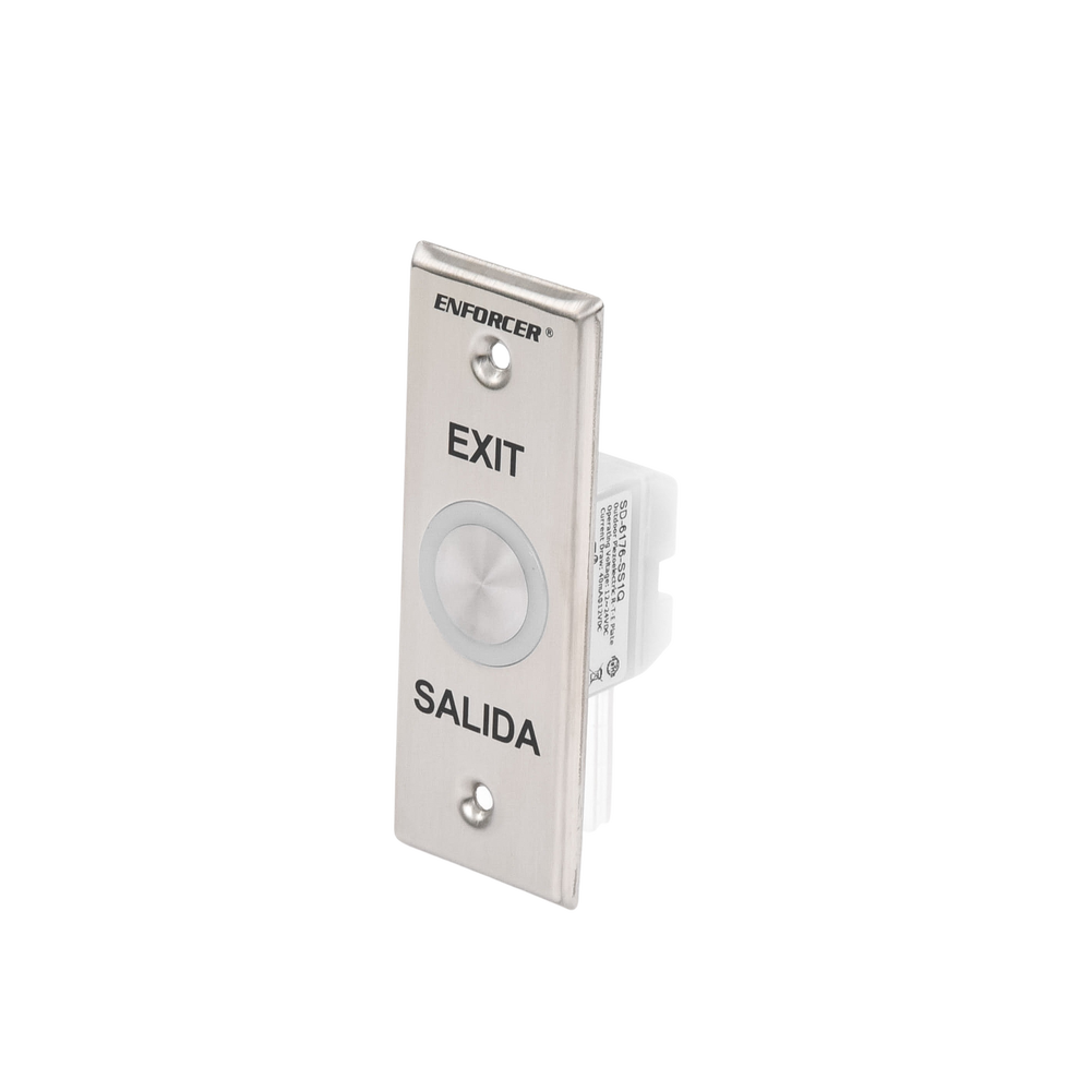 Botón de Salida con Aro Iluminado Color Verde y Rojo / IP65 / Buzzer / Función Toggle (Enclavado) / Temporizador  / Relevador NC/NO/ Uso Exterior e Interior.