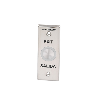 Botón de Salida con Aro Iluminado Color Verde y Rojo / IP65 / Buzzer / Función Toggle (Enclavado) / Temporizador  / Relevador NC/NO/ Uso Exterior e Interior.