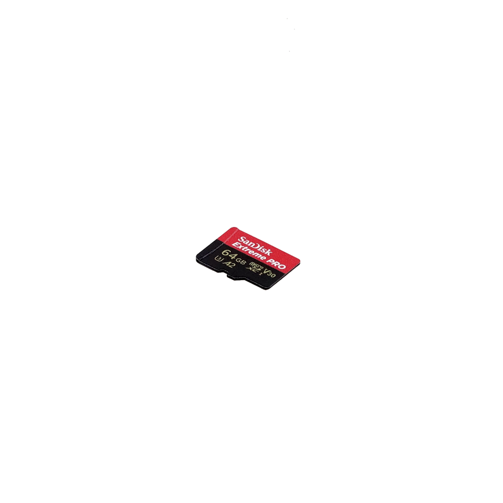 SANDISK EXTREME PRO MICROSD CARD 64GB, INCLUYE ADAPTADOR
