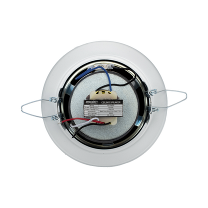 Altavoz  4" | Montaje en Techo | 3 - 6W | 70/100V | Frente Metálico | Resistente a Humedad
