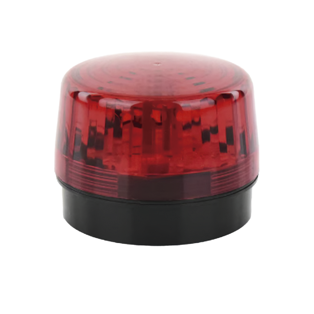 Luz Estroboscópica LED (35) / Patrones de Parpadeo Ajustables / 8 Patrones / Batería de Respaldo / 12-24 Vcc/Vca / Resistente al Clima IP66/IP55