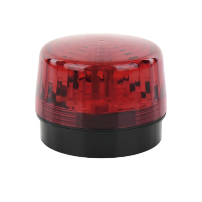 Luz Estroboscópica LED (35) / Patrones de Parpadeo Ajustables / 8 Patrones / Batería de Respaldo / 12-24 Vcc/Vca / Resistente al Clima IP66/IP55