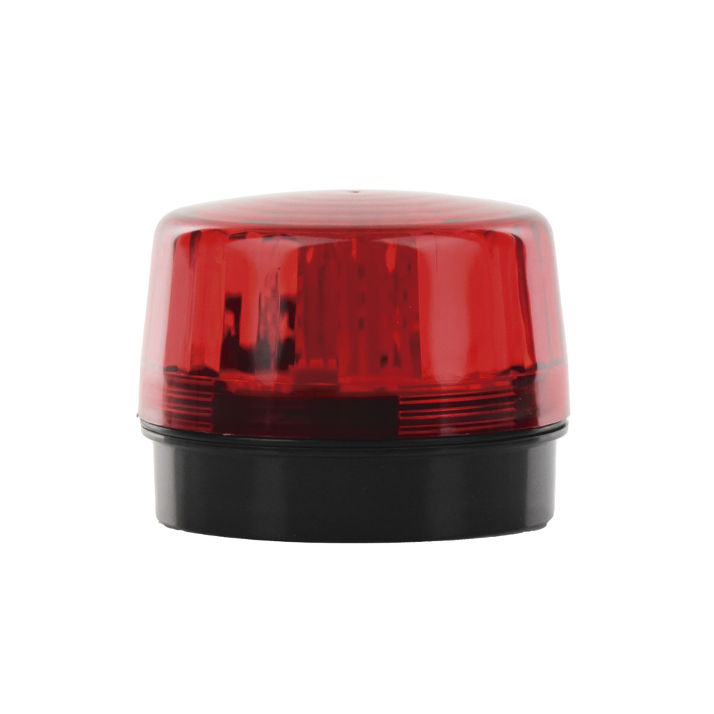 Luz Estroboscópica LED (55) / Patrones de Parpadeo Ajustables / 8 Patrones / Batería de Respaldo / 12-24 Vcc/Vca / Resistente al Clima IP66/IP55